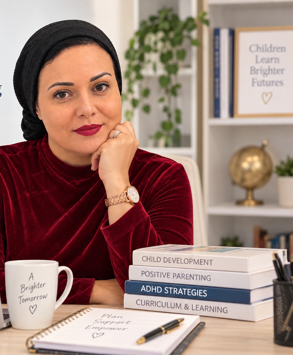 Dr. Sama ElBatrawy at her desk